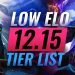 NEW Patch 12.15 Low Elo Tier List - League of Legends Season 12