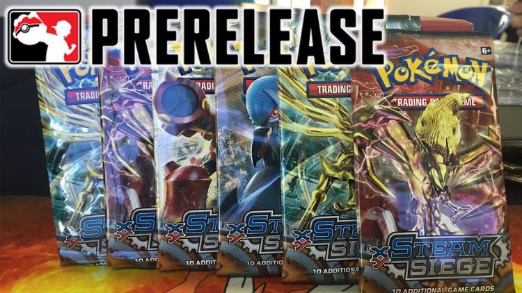 POKEMON XY11 STEAM SIEGE PRE-RELEASE! Early Pack Opening!