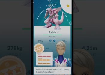 Palkia Shiny 98%iv Pokemon Go 3000CP | #shorts