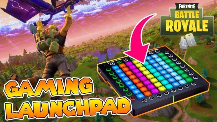 Playing FORTNITE with a Launchpad // Using Launchpad as a Games Controller
