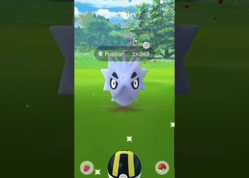 Pokemon Go Catching A Pupitar!