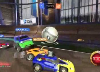 Rocket League PS4 gameplay awesome goals