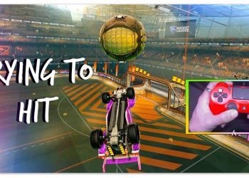 Rocket League: TRYING TO HIT A DOUBLE FLIP RESET (Controller Cam)