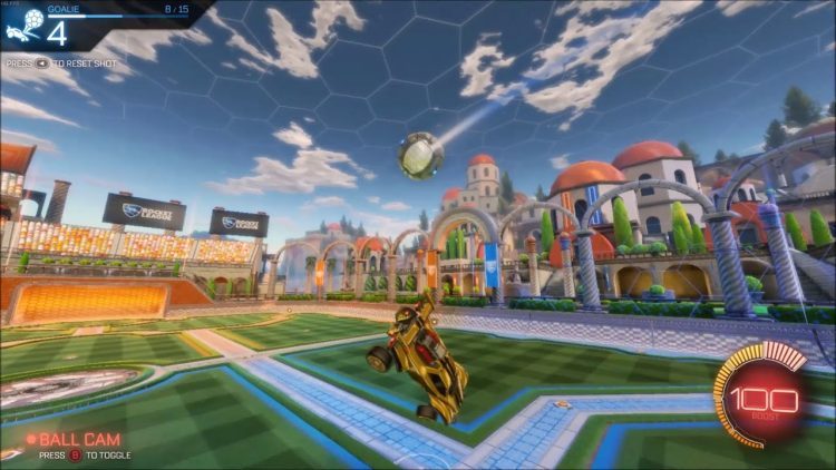 Rocket League Training | Goal Roof Saves