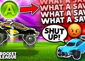 Rocket League, but I bound "What a save!" to my JUMP BUTTON
