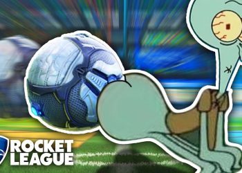 Rocket League, but SQUIDWARD is the GOAL
