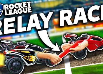 Rocket League, but it's a RELAY RACE