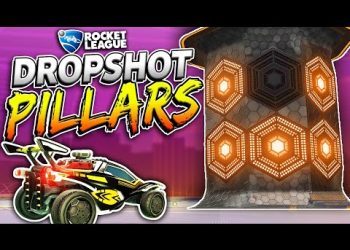 Rocket League, but the Dropshot tiles are on PILLARS