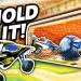Rocket League, but the LONGER you keep the ball in the net, the MORE you SCORE!