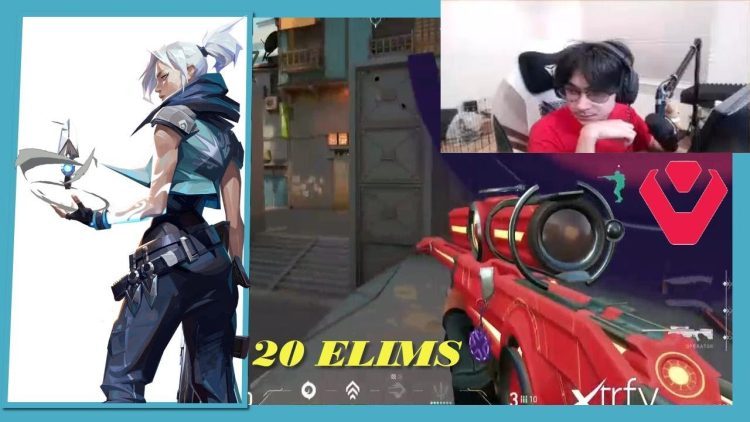 SEN TenZ JETT GAMEPLAY 20 ELIMS | VALORANT RADIANT RANKED - MAP SPLIT [Full Match] 21.