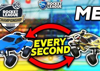 SWITCHING PLACES with a Rocket League Pro EVERY SECOND