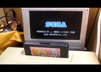 Sonic Chaos (Master System) on Saturn running from SD card (circa 2016, colorized)