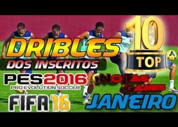 TOP 10 DRIBLES & SKILLS - PES 2016 E FIFA 16 / JANEIRO 2016