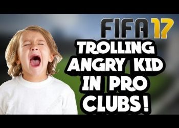 TROLLING A 14 YEAR OLD KID! (FIFA 17 PRO CLUBS) *GONE ANGRY!!* *RAGING MOMENTS*