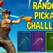 The NEW RANDOM PICKAXE CHALLENGE in Fortnite