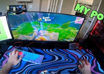 Trickshotting in FORTNITE from my POV (Keyboard Hand cam)