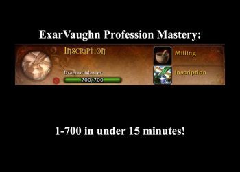 World of Warcraft Inscription Mastery, Best profession Leveling Guide / Tutorial