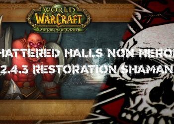 World of Warcraft - Shattered Halls non-heroic - 2.4.3 Restoration Shaman