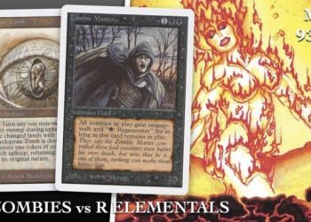 Mono Black Zombies vs Mono Red Elementals | Old School Magic the Gathering (MTG) | 567