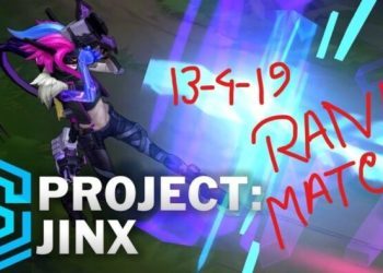 Project Jinx skin-League of Legends!! RANK MATCH wining momment