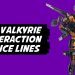 All Valkyrie Interaction Voice Lines | Apex Legends