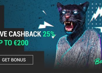 Betinia Live Cashback 25% up to €200