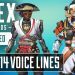 NEW Apex Season 14 All Interaction Voice Lines - Apex Legends