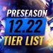 NEW PRESEASON Tier List & UPDATED CHANGES - League of Legends Patch 12.22