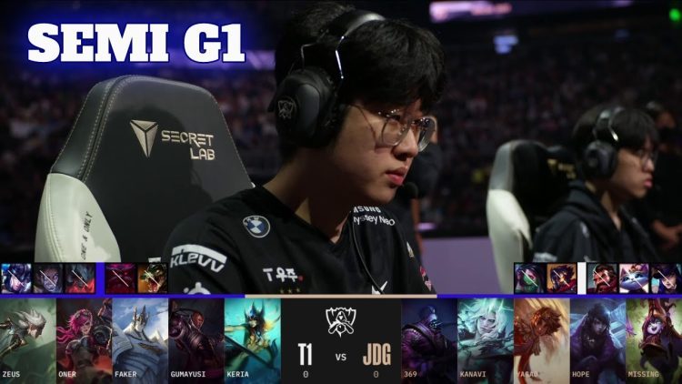 T1 vs JDG - Game 1 | Semi Finals LoL Worlds 2022 | T1 vs JD Gaming - G1 full game