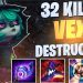 WILD RIFT | 32 KILL VEX DESTRUCTION | Challenger Vex Gameplay | Guide & Build