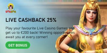 Boaboa Casino - Live CashBack 25%