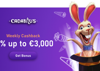 Cadabrus - Weekly CashBack 15% up to €3,000