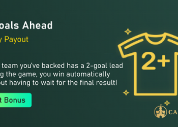 Casinia - 2 Goals Ahead Early Payout