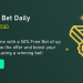 Casinia - VIP Free Bet Daily 50% up to €500