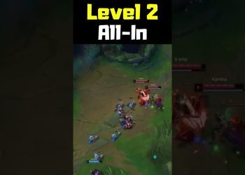 Level 2 All-In - League of Legends #shorts