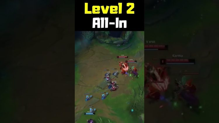 Level 2 All-In - League of Legends #shorts