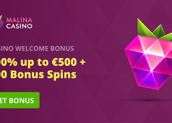 Malina - Casino Welcome Bonus 100% up to €500