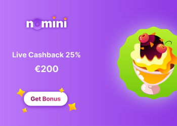 Nomini - €200 Live Cashback 25%