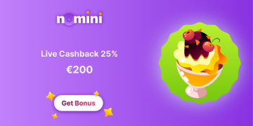 Nomini - €200 Live Cashback 25%