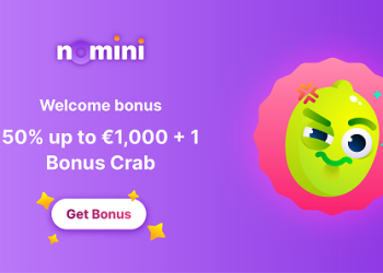 Nomini - Welcome bonus 50% up to €1,000