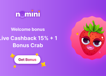 Nomini - Welcome bonus Live Cashback 15%