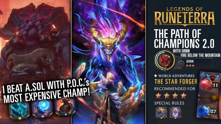 Ornn is expensive... but I still beat Aurelion Sol! | 4 Star Targon Campaign | Path of Champions 2.0