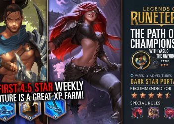 P.O.C.'s FIRST 4.5 STAR Weekly Adventure vs Katarina gives SO MUCH XP! | Path of Champions 2.0