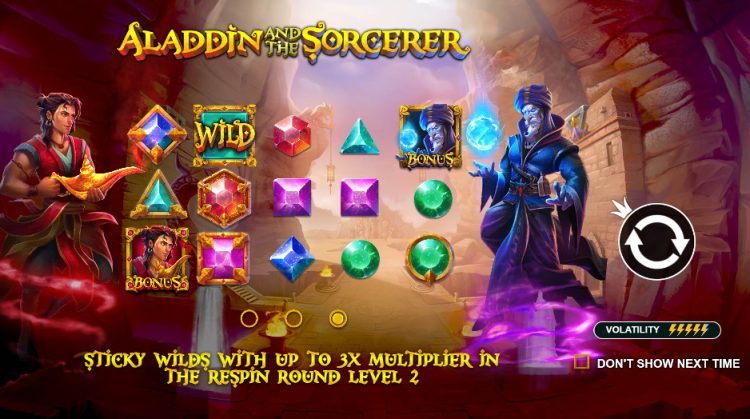 Play Aladdin and the Sorcerer® Free Game Slot by Pragmatic Play