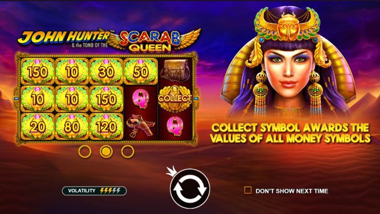 Play John Hunter and the Tomb of the Scarab Queen® Free Game Slot by Pragmatic Play