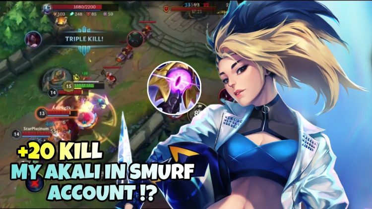 WILD RIFT AKALI : SMURF ACCOUNT INSANE SOLO CARRY | WILD RIFT AKALI BUILD & RUNES | #akali #wildrift