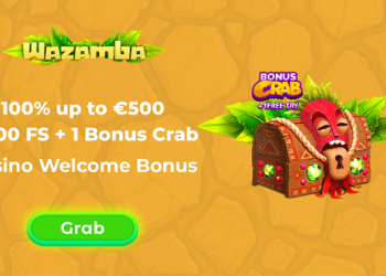 Wazamba -Welcome Bonus 100% up to €500+200 FS