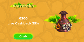 Wazamba - €200 Live Cashback 25%