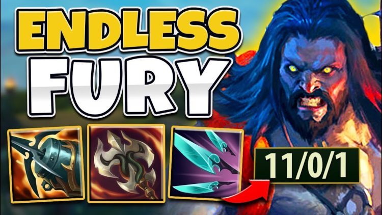 With One Spin You Can Completely Fill Trynds Fury... - League of Legends