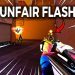 "YORU THAT FLASH IS UNFAIR" (they were mad)